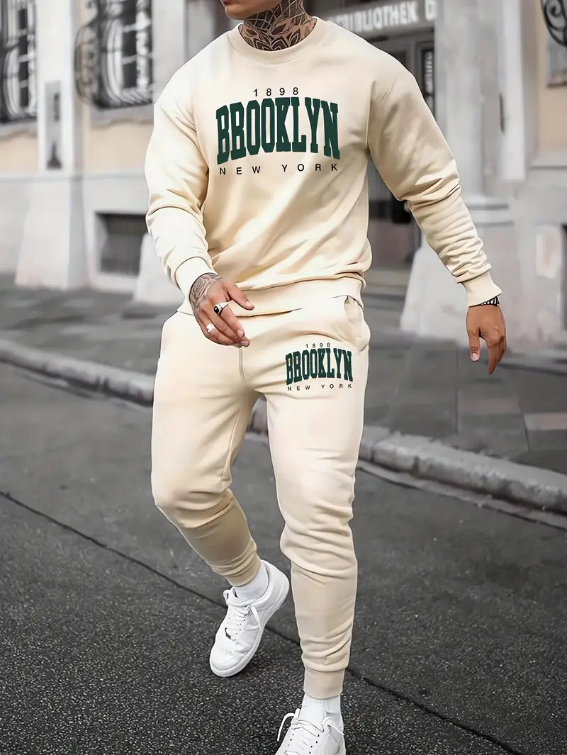 Adam - Brooklyn print Jogginganzug für Herren