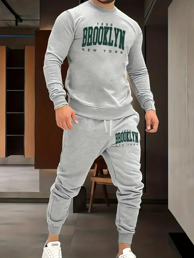 Adam - Brooklyn print Jogginganzug für Herren