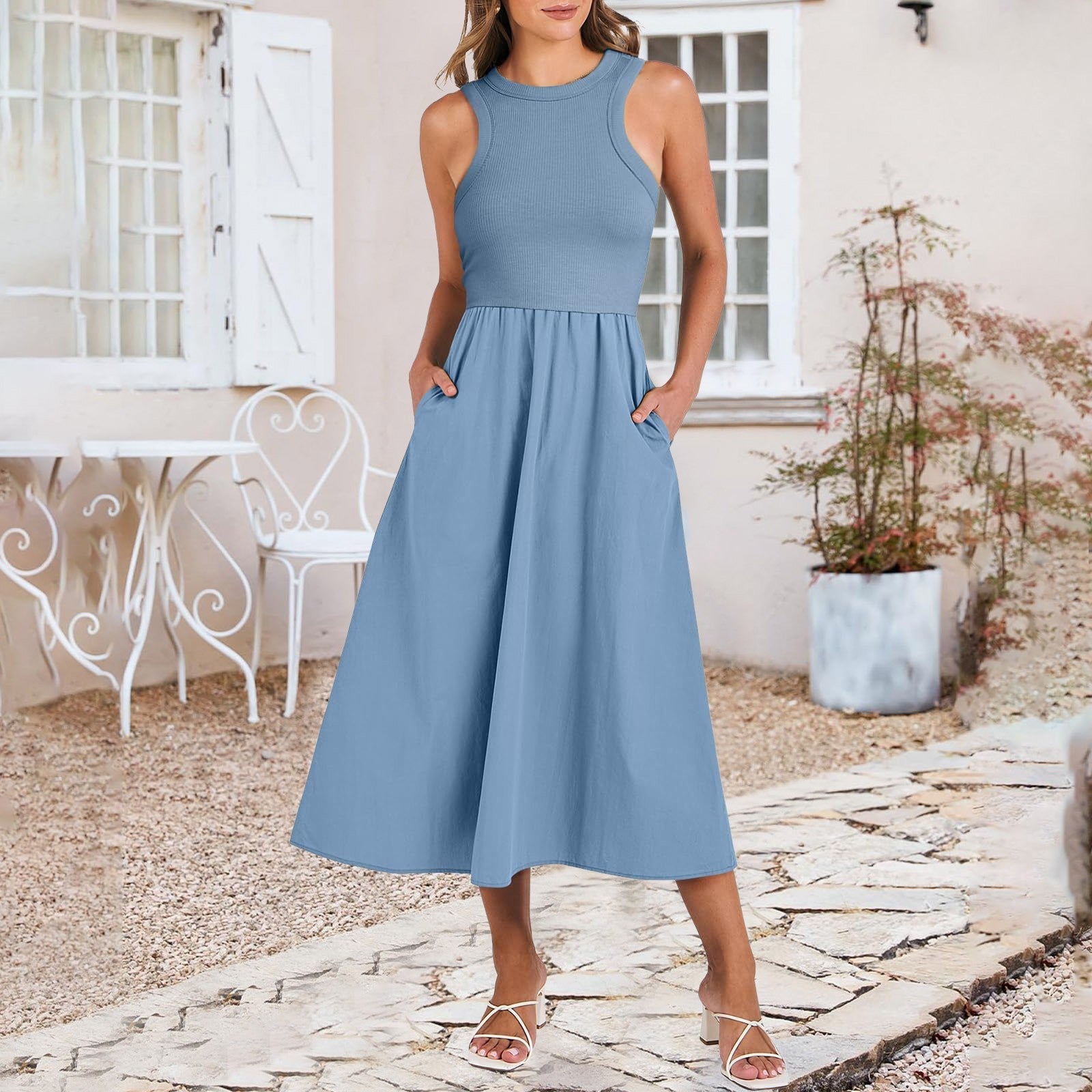 Estelle - Ärmelloses Kleid für Frauen