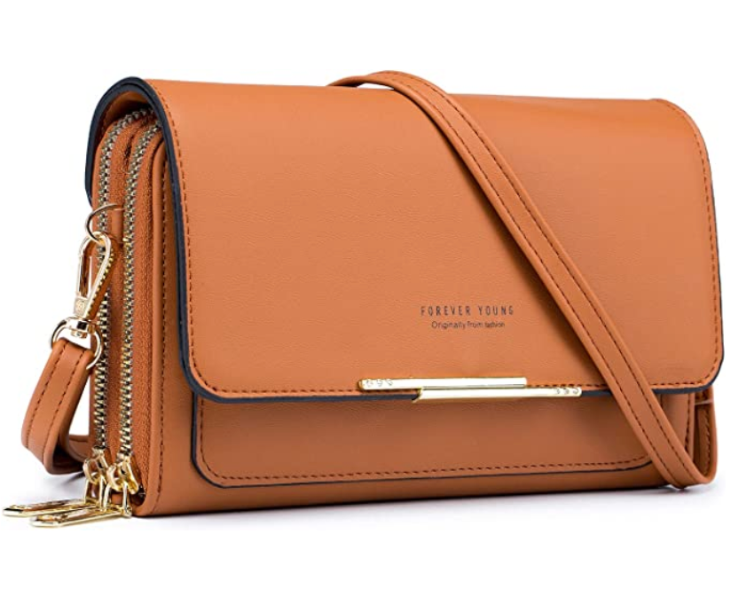 Handy Umhängetasche,Damen Kleine Umhängetasche,PU Leder Crossbody Schultertasche Reisepass Handytasche mit Kartenschlitz Verstellbar Abnehmbar Schultergurt