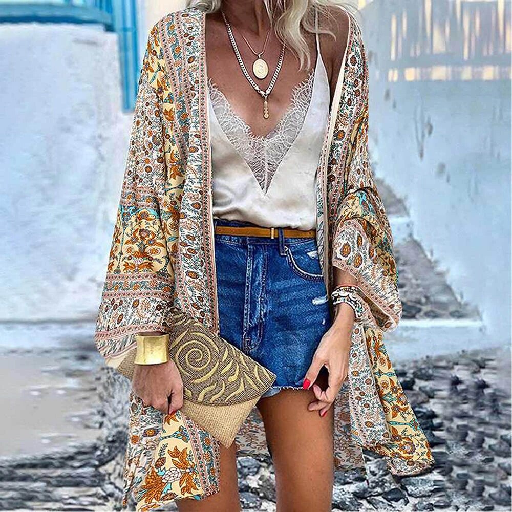 ZOEY - Überwurf im Boho-Kimono-Stil