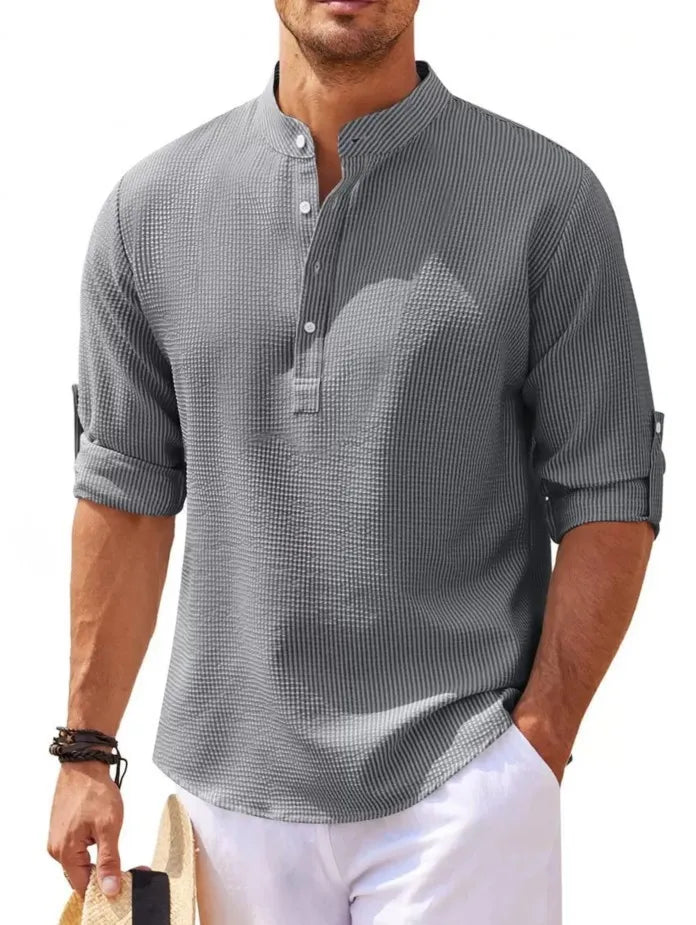 Dominik | Stylish Casual Shirt - Modisches und Bequemes Herrenhemd