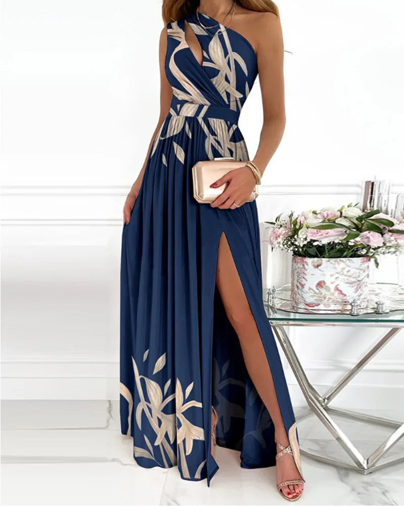 Emery - Elegantes Maxikleid mit einer Schulter