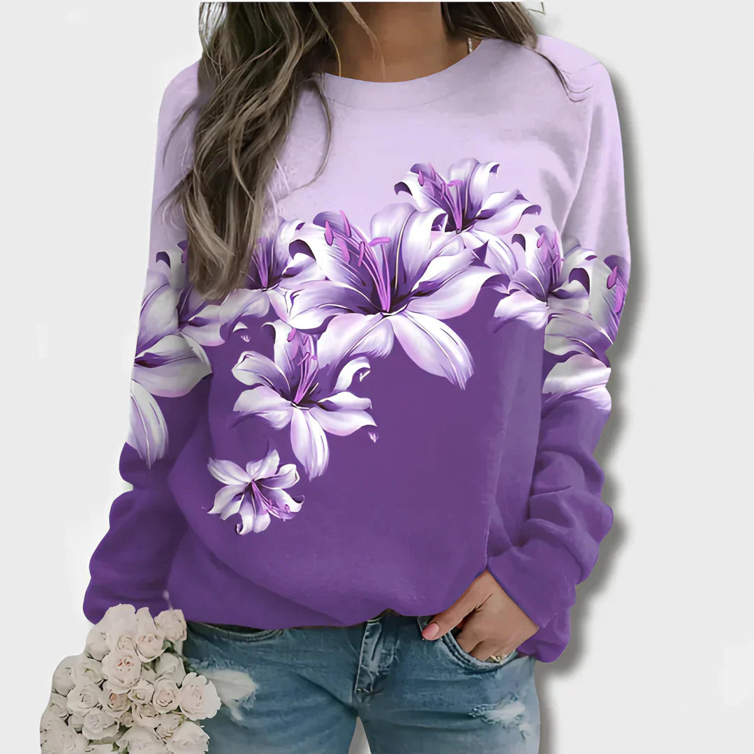 ZEA - Pullover mit Blumendruck