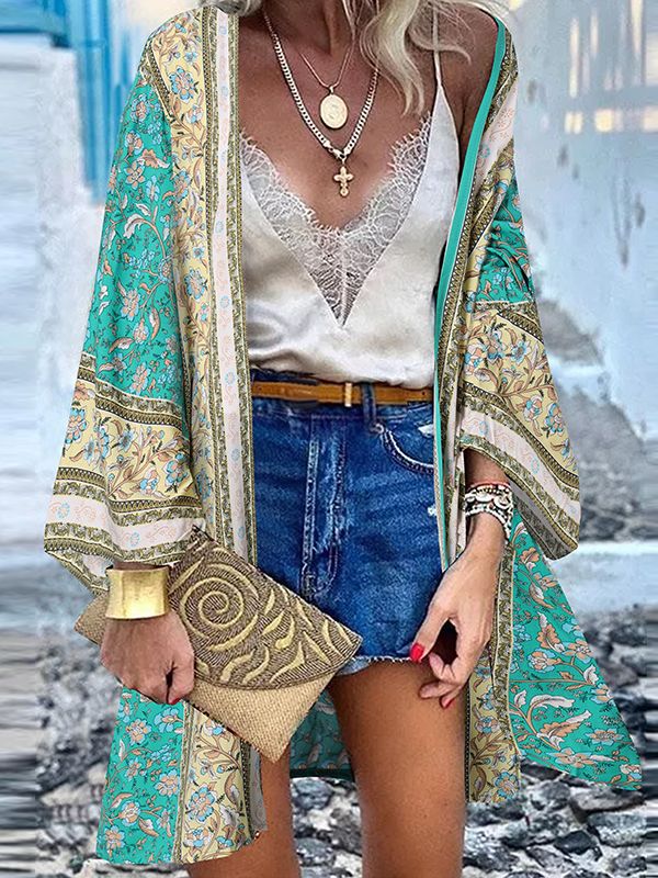 Zanzi Boho Cardigan | Ein fröhlicher, stilvoller und mittellanger Kimono!