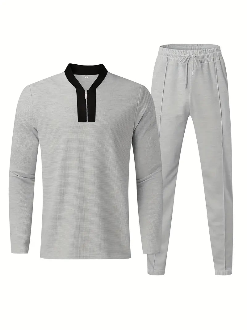 Abraham - Waffle Pattern Jogginganzug für Herren