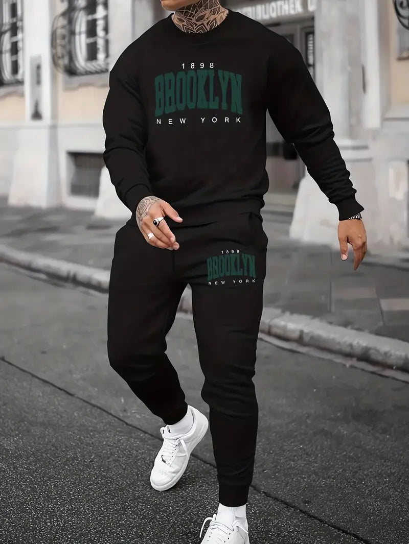 Adam - Brooklyn print Jogginganzug für Herren